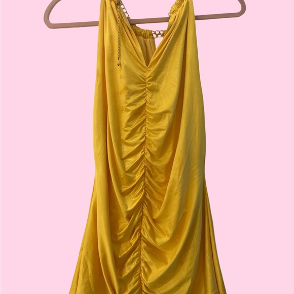 Cache Yellow Ruched Blouse - Picture 2 of 3